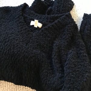 Fuzzy black sweater